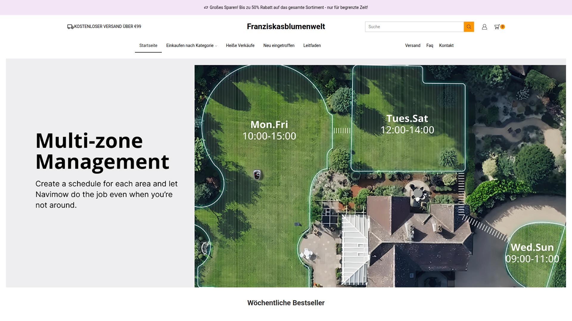 Screenshot franziskasblumenwelt.de