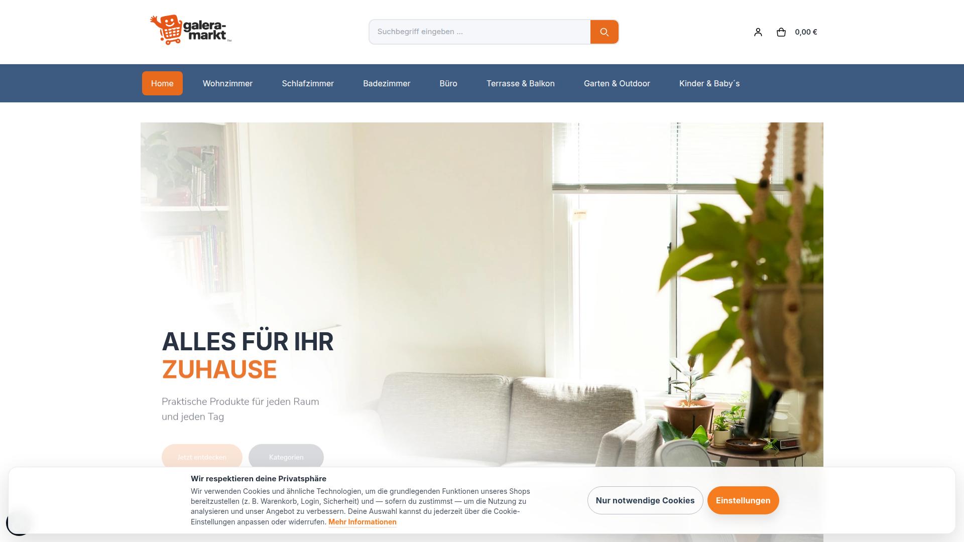 Screenshot galera-markt.com
