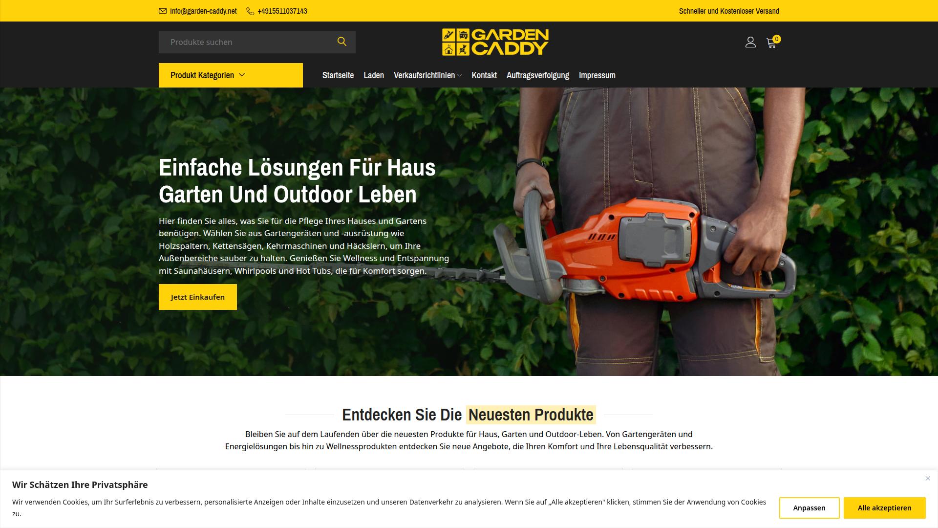 Screenshot garden-caddy.com
