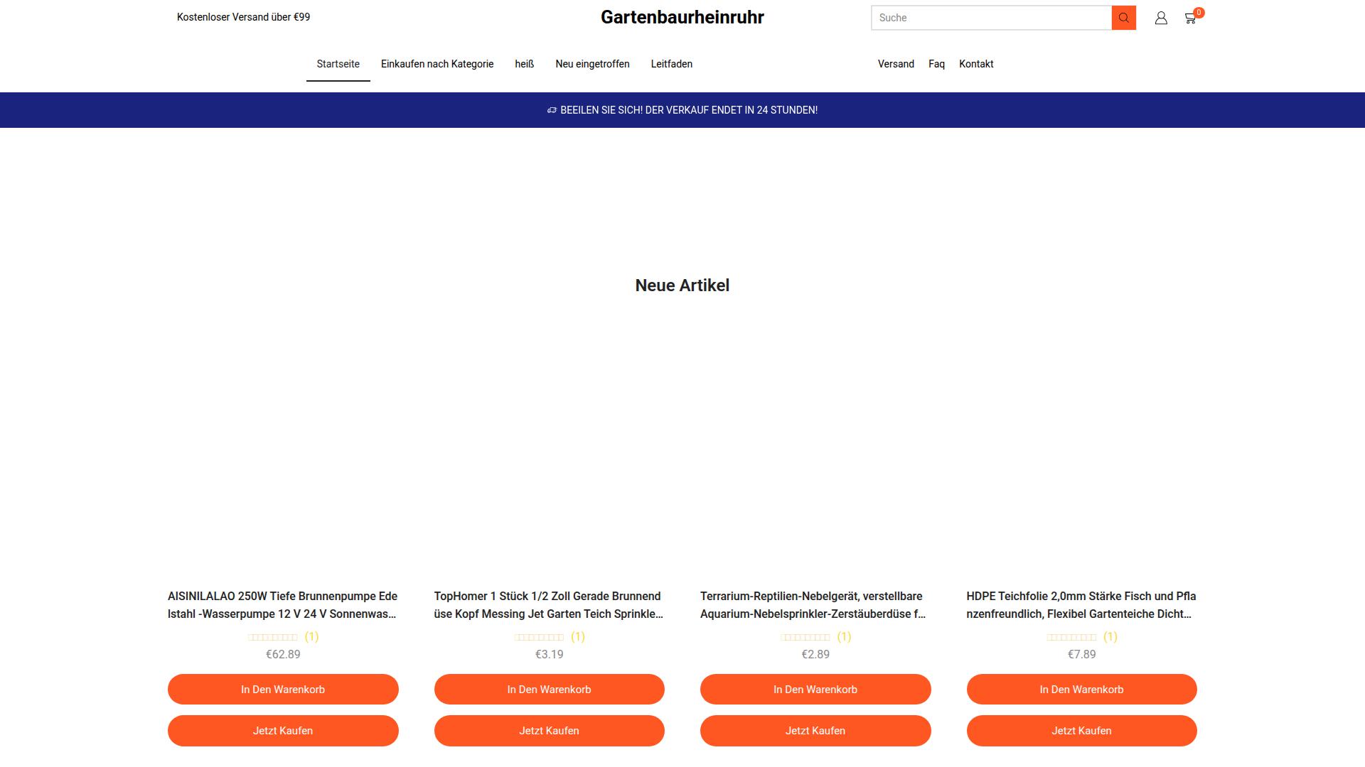 Screenshot gartenbaurheinruhr.de