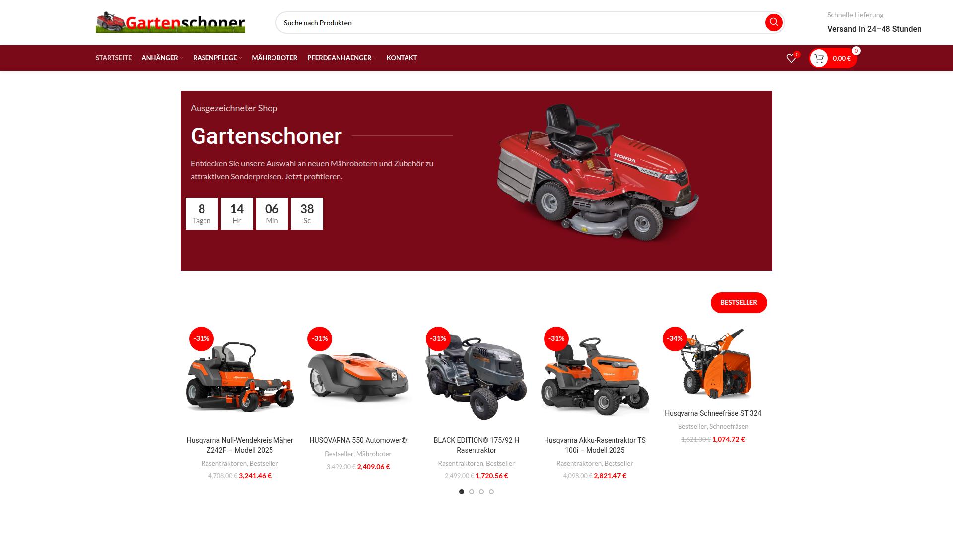 Screenshot gartenschoner.com