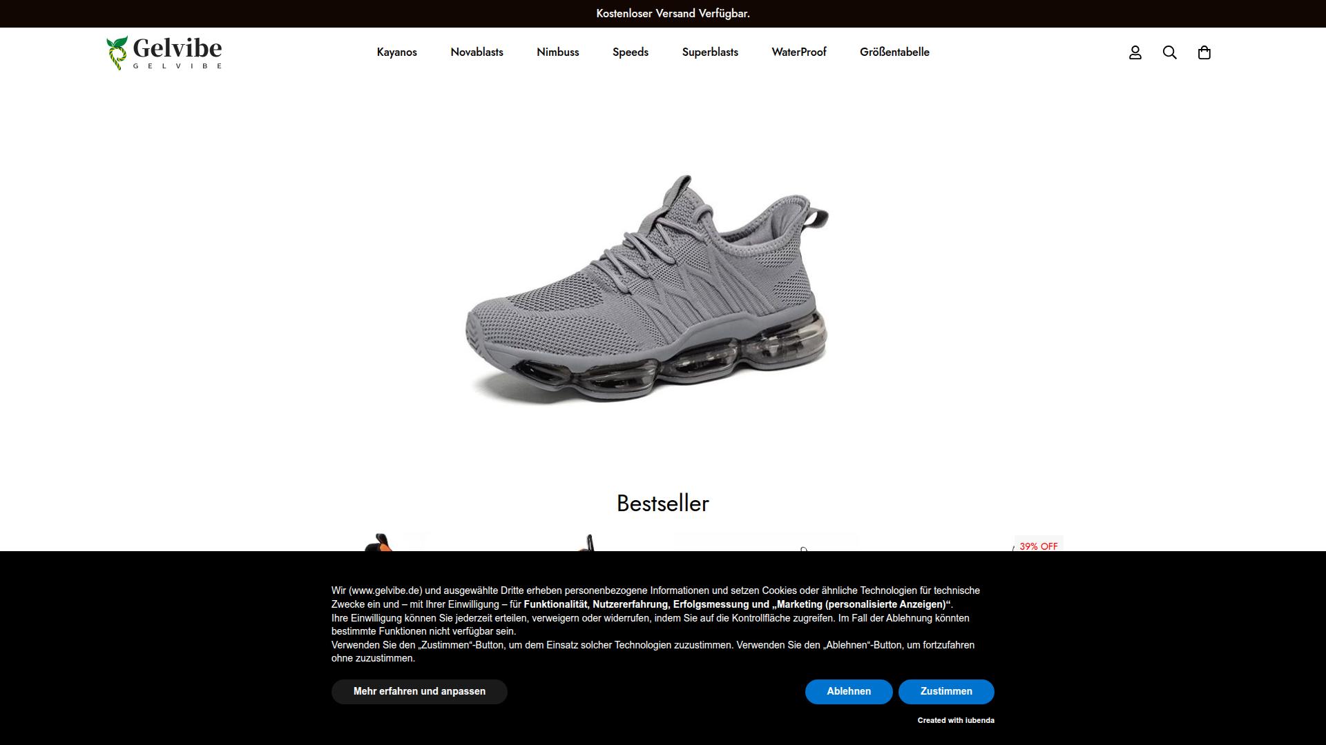 Screenshot gelvibe.de