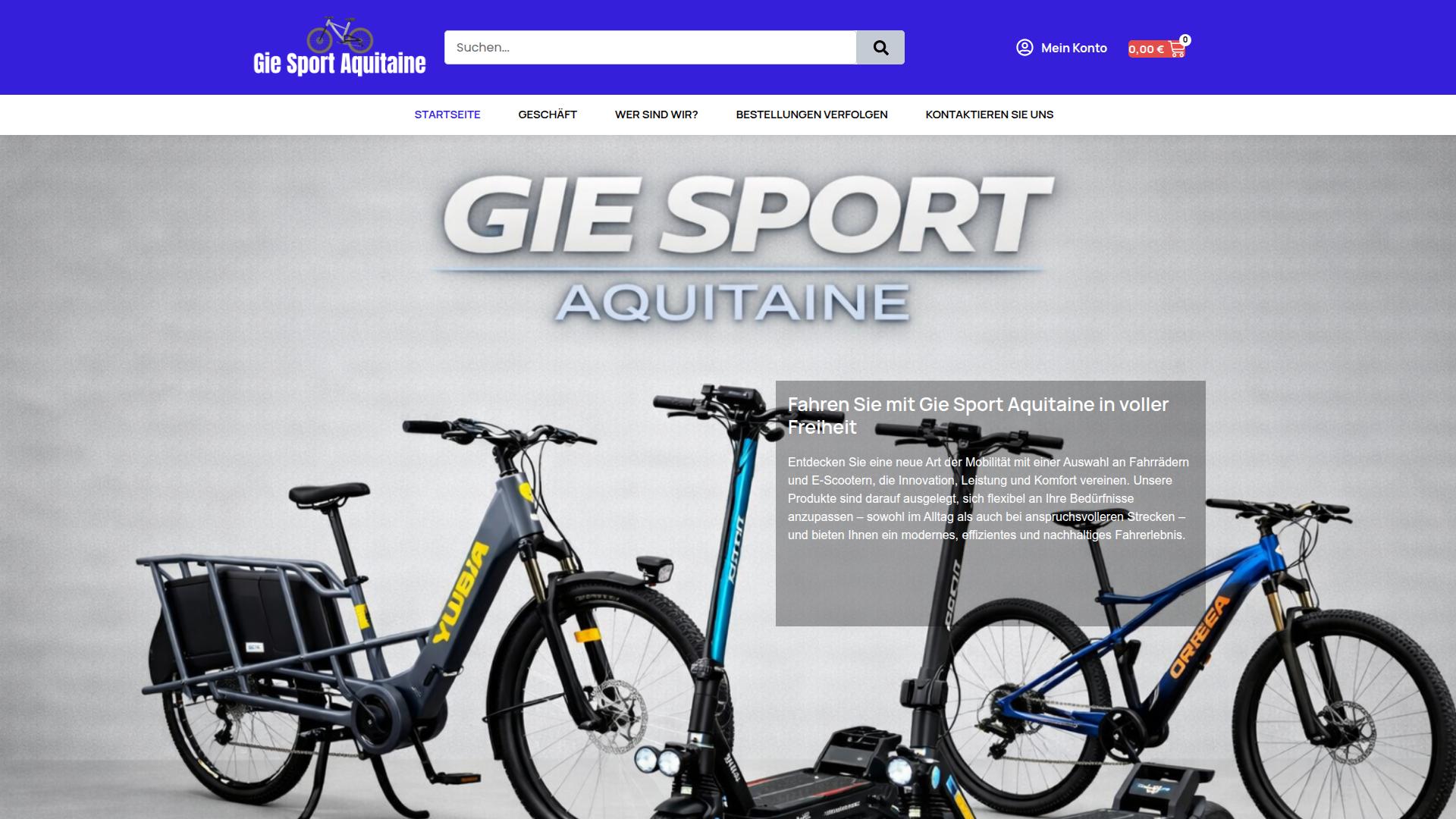 Screenshot giesportaquitaine.com