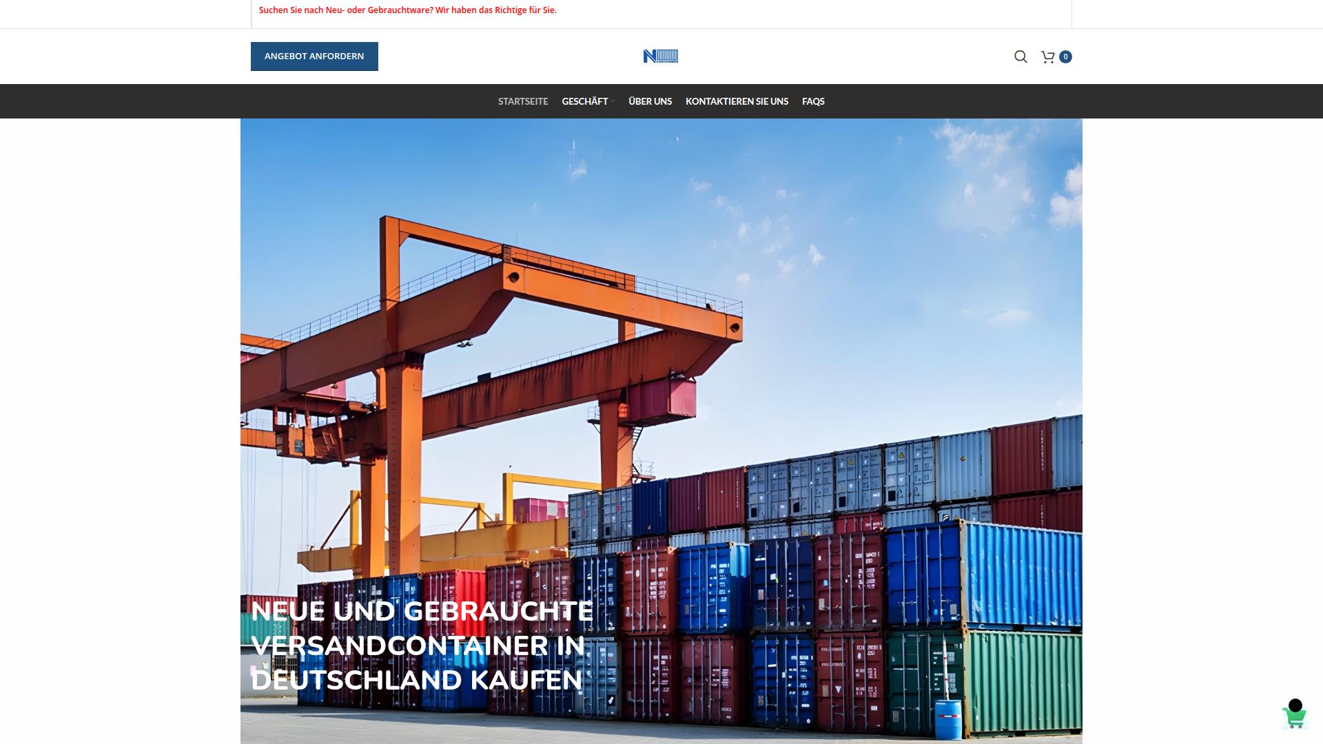Screenshot hahncontainer.de