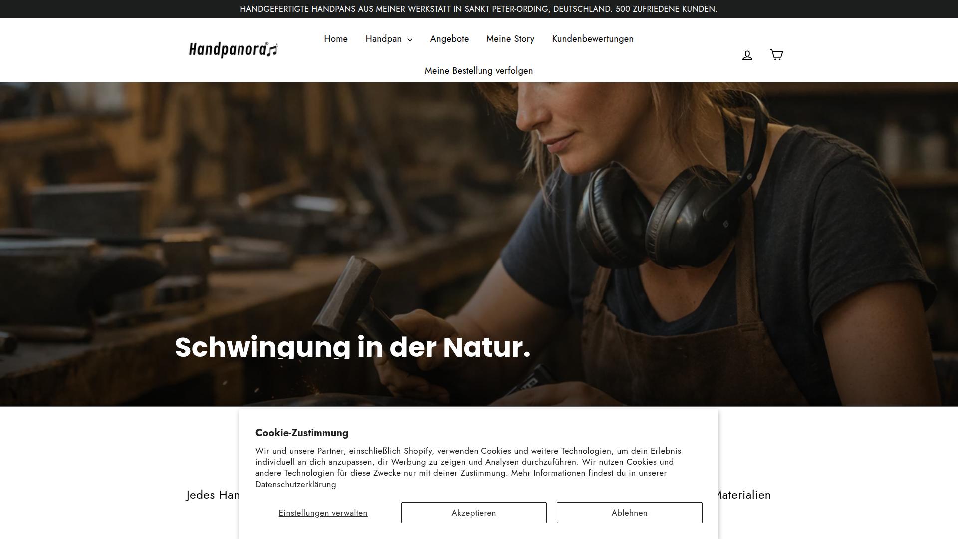 Screenshot handpanora.com