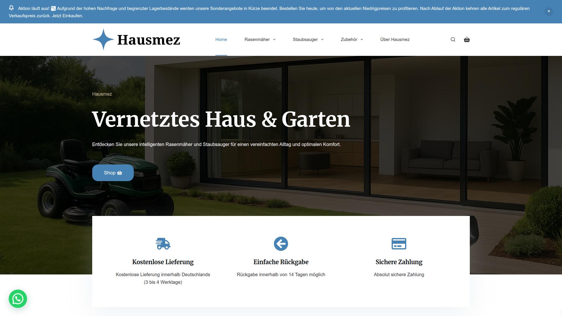 Screenshot hausmez.de