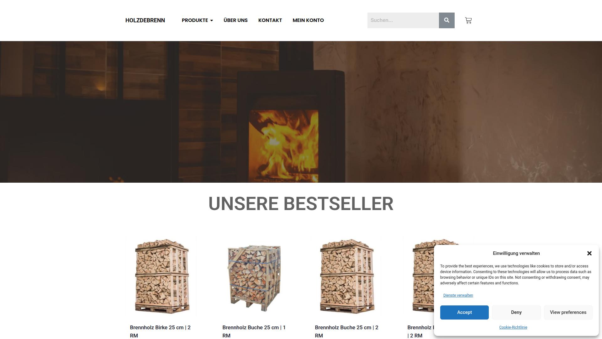 Screenshot holzdebrenn.com