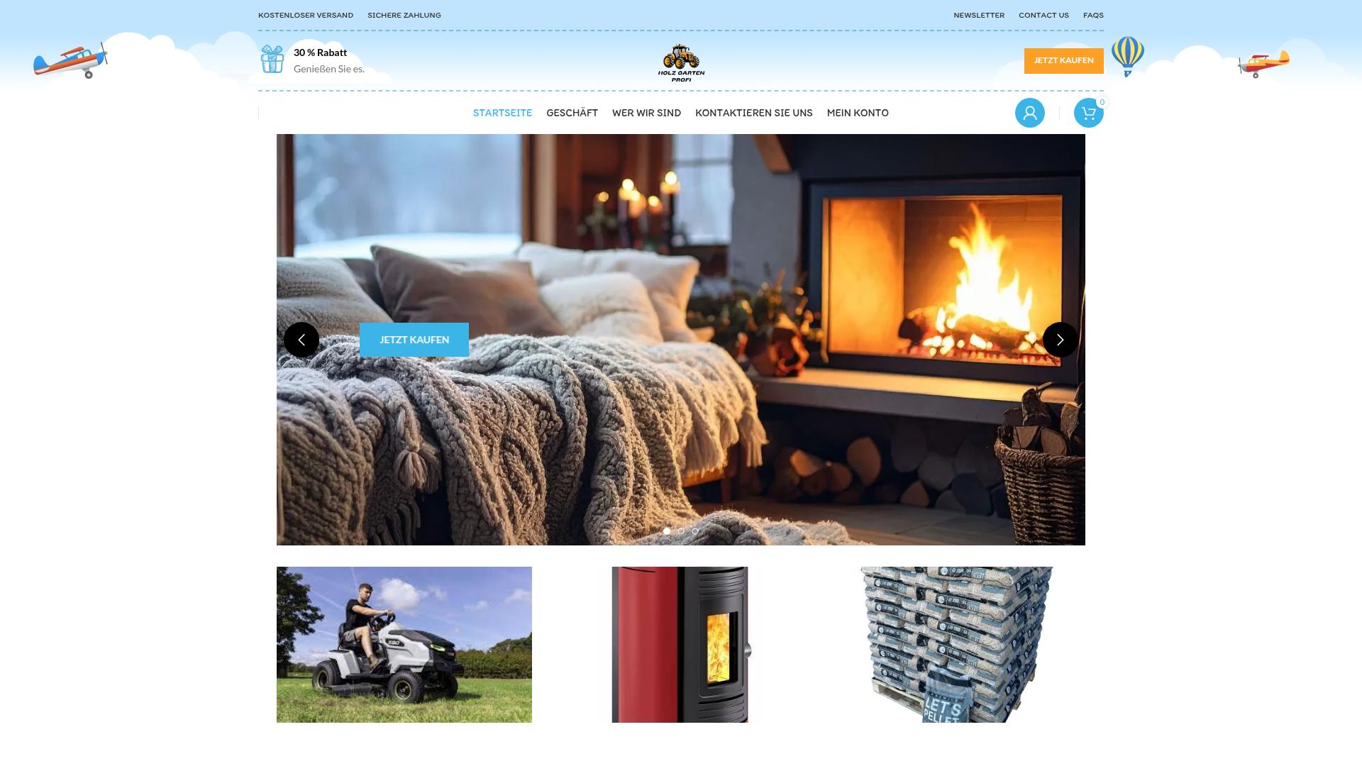 Screenshot holzgartenprofi.de