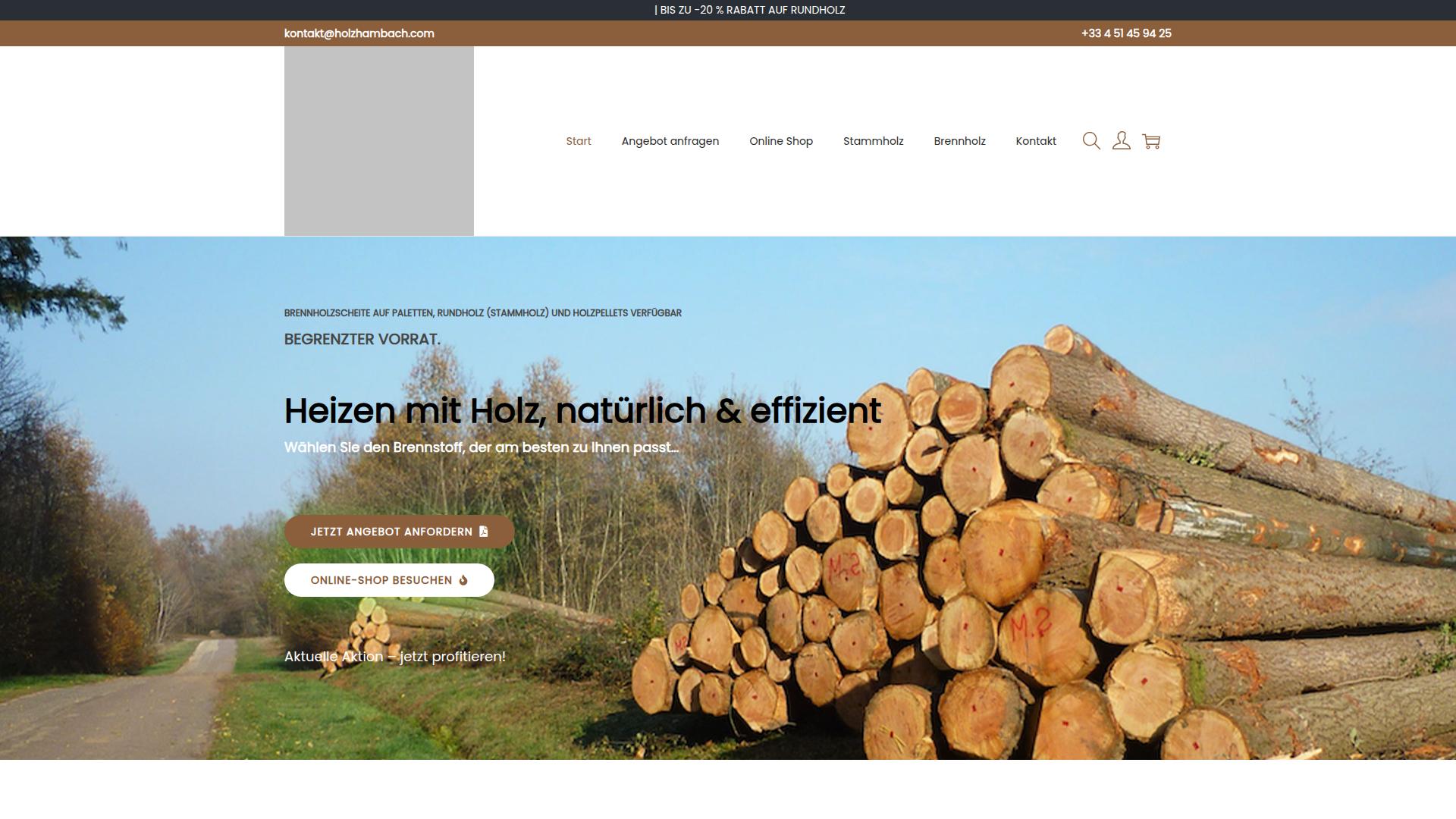 Screenshot holzhambach.com
