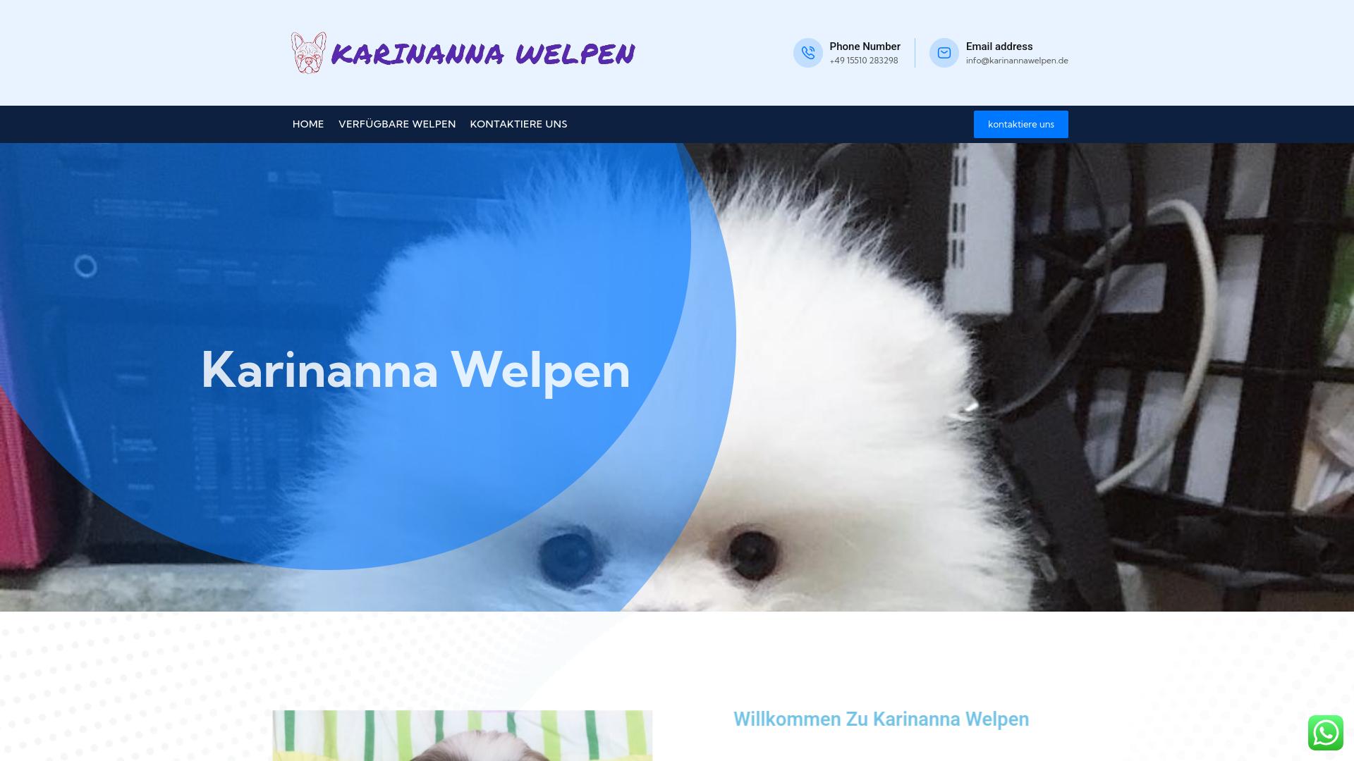 Screenshot karinannawelpen.de