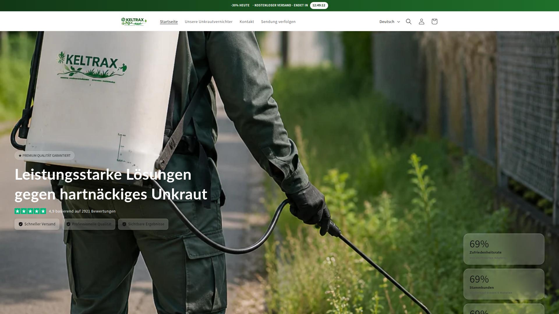 Screenshot keltraxde.com