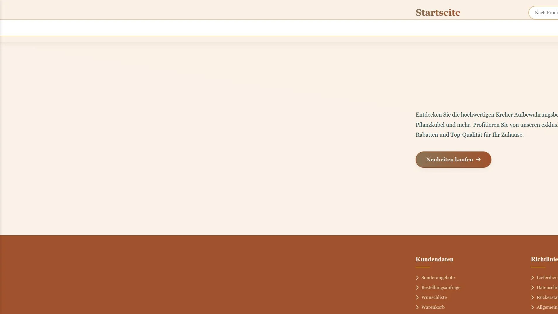 Screenshot kreherland.shop