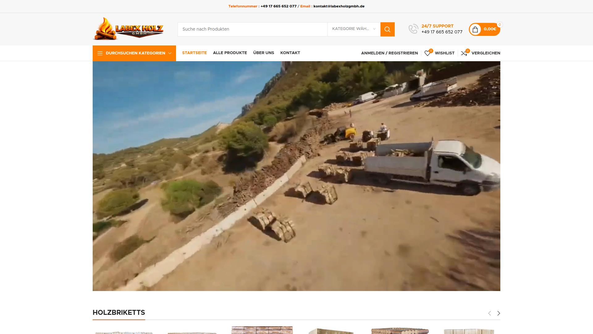 Screenshot labexholzgmbh.de