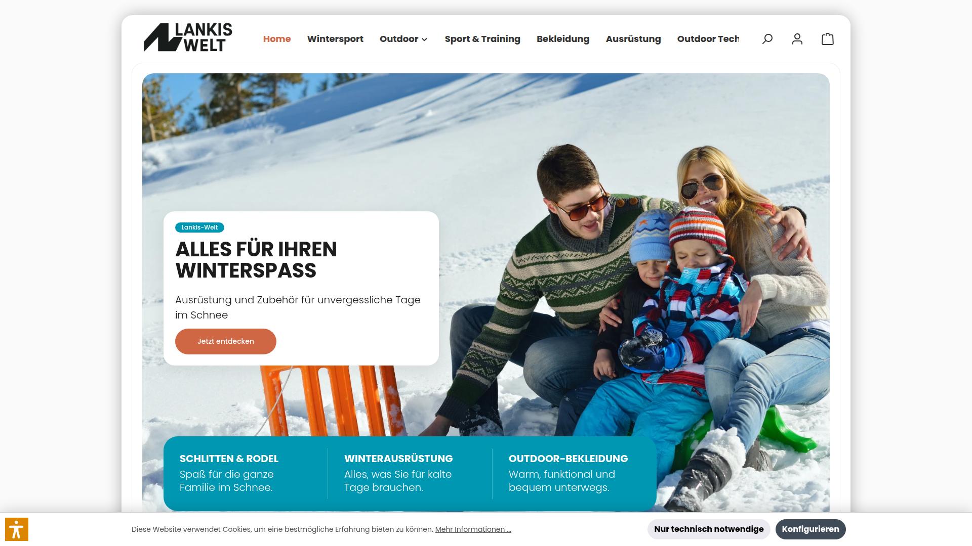 Screenshot lankis-welt.com