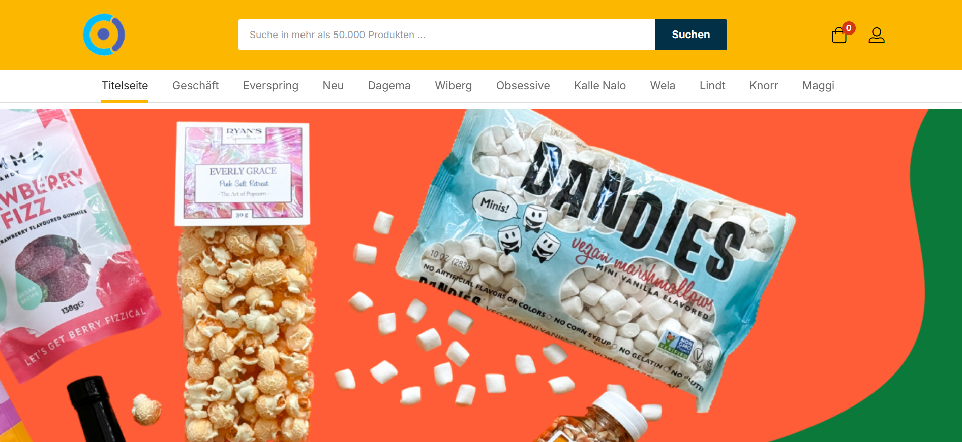 Screenshot lebensmittelgeschafte.com