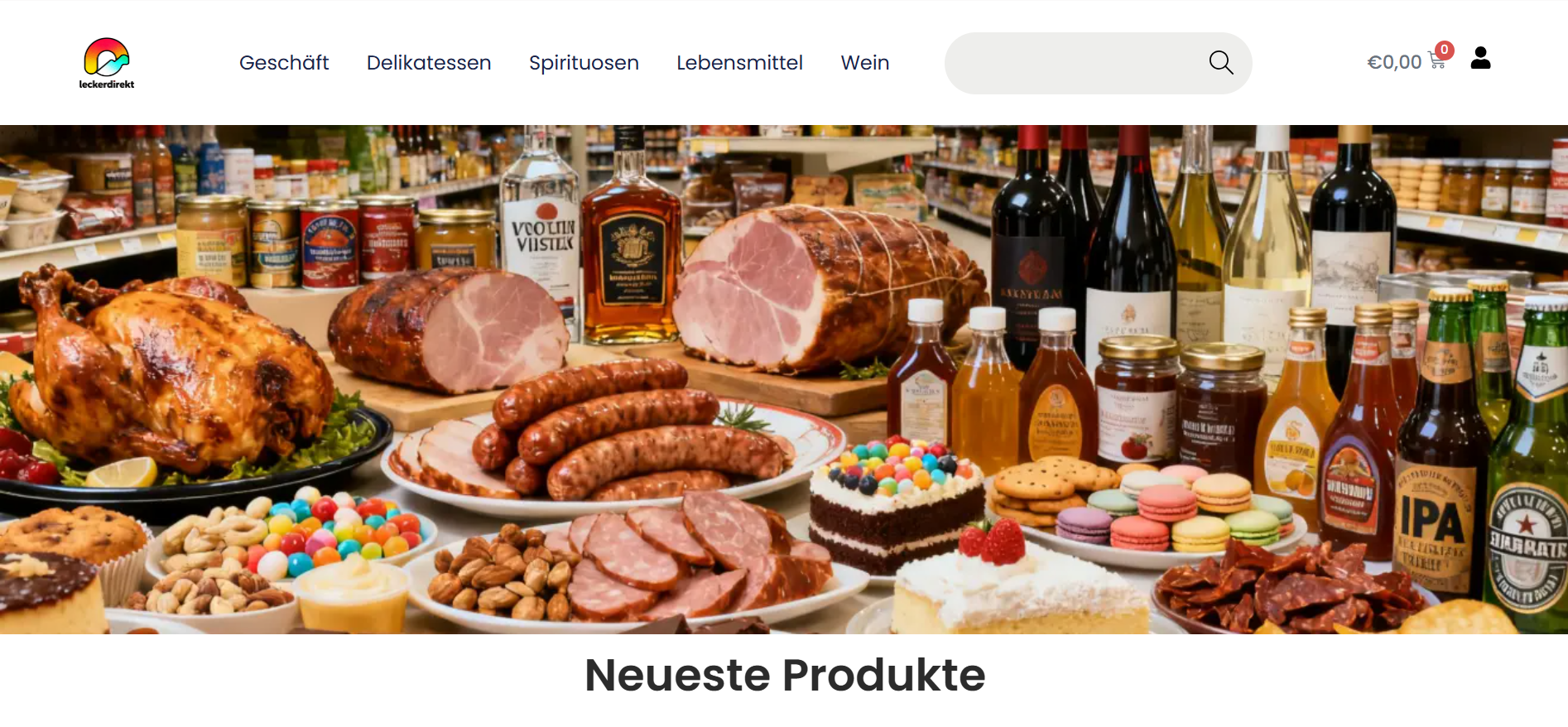 Screenshot leckerdirekt.com