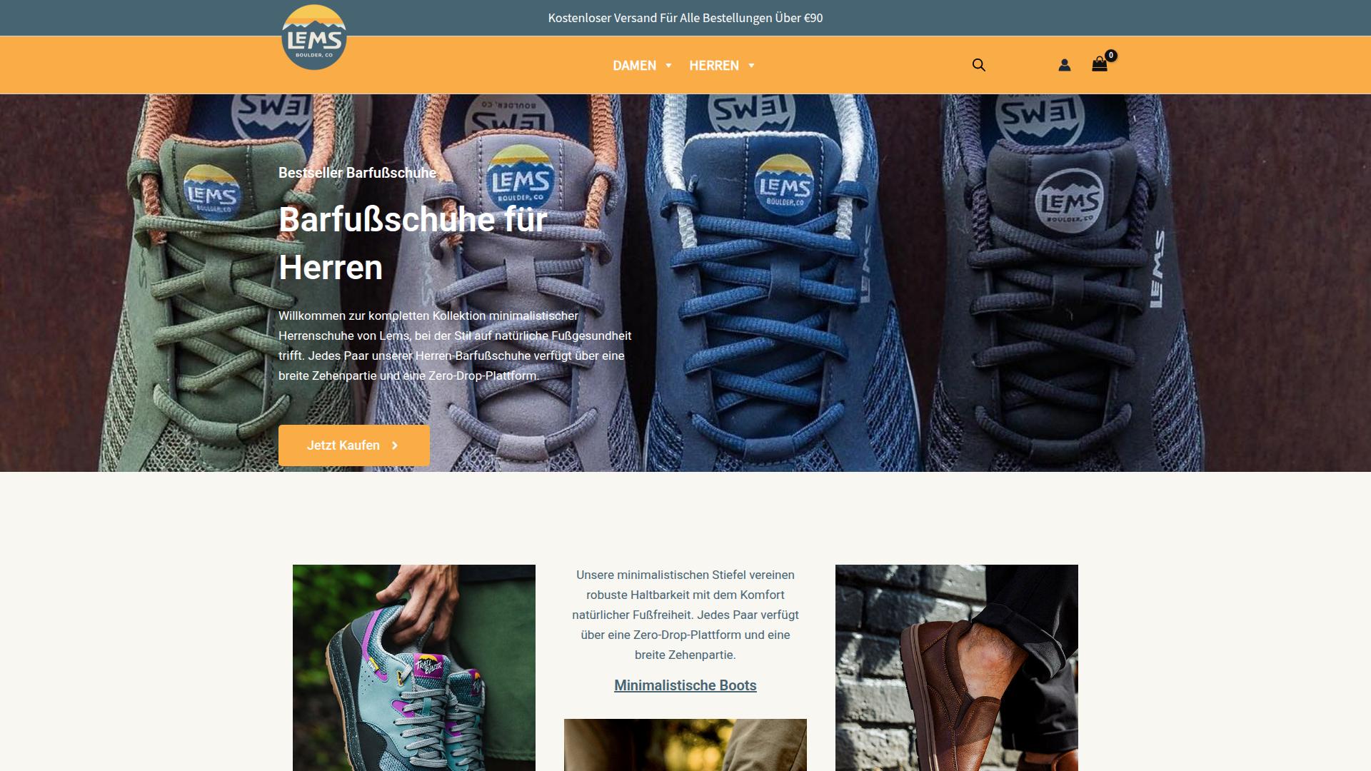 Screenshot lems-deutschland.de