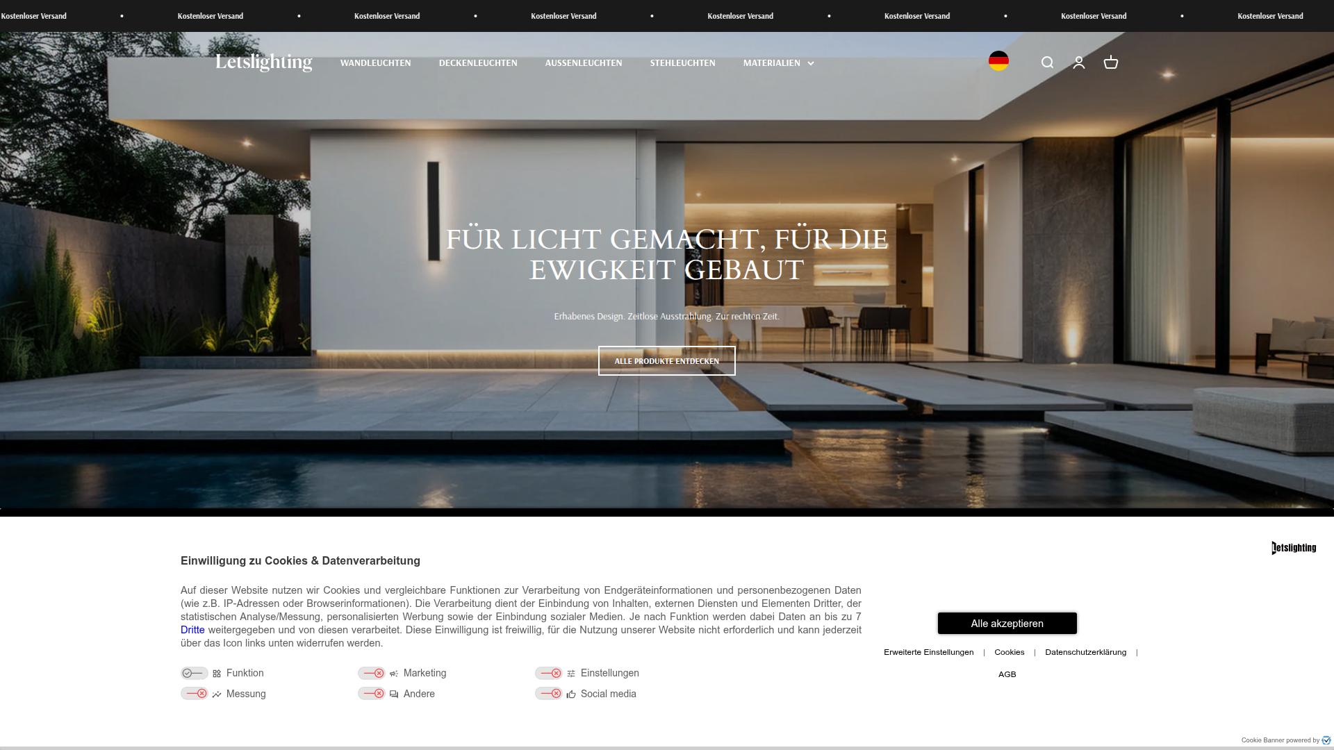 Screenshot letslighting.de