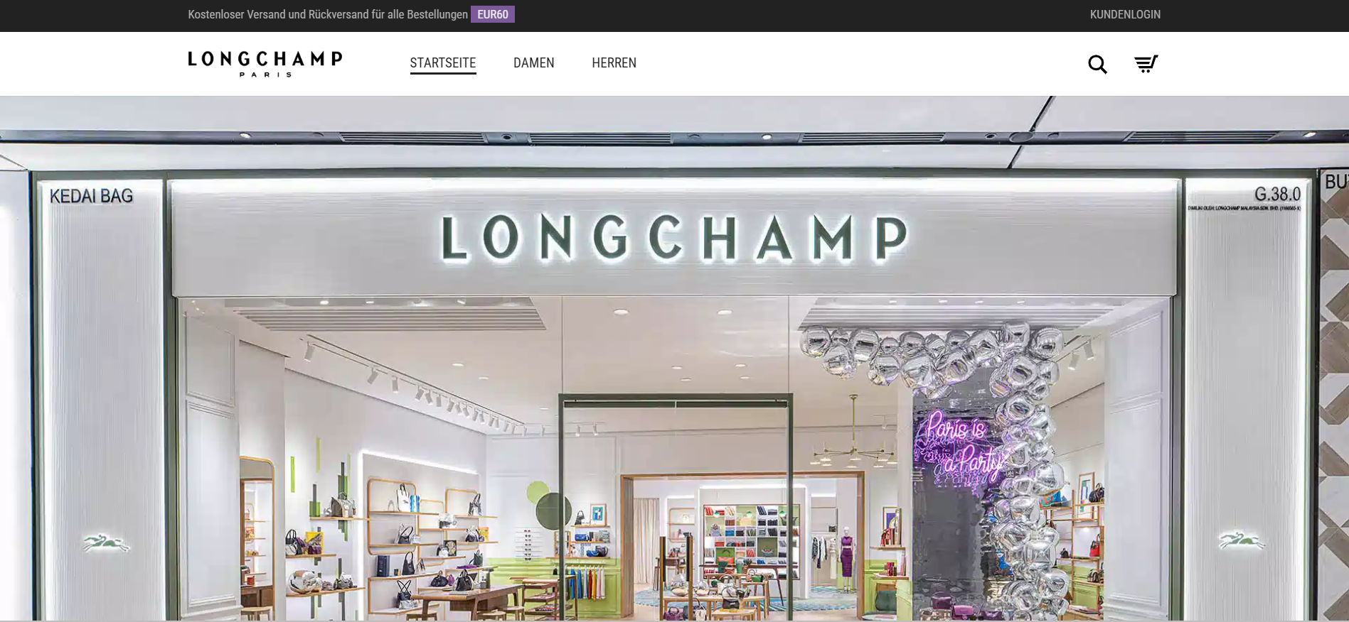 Screenshot longchampsale.de