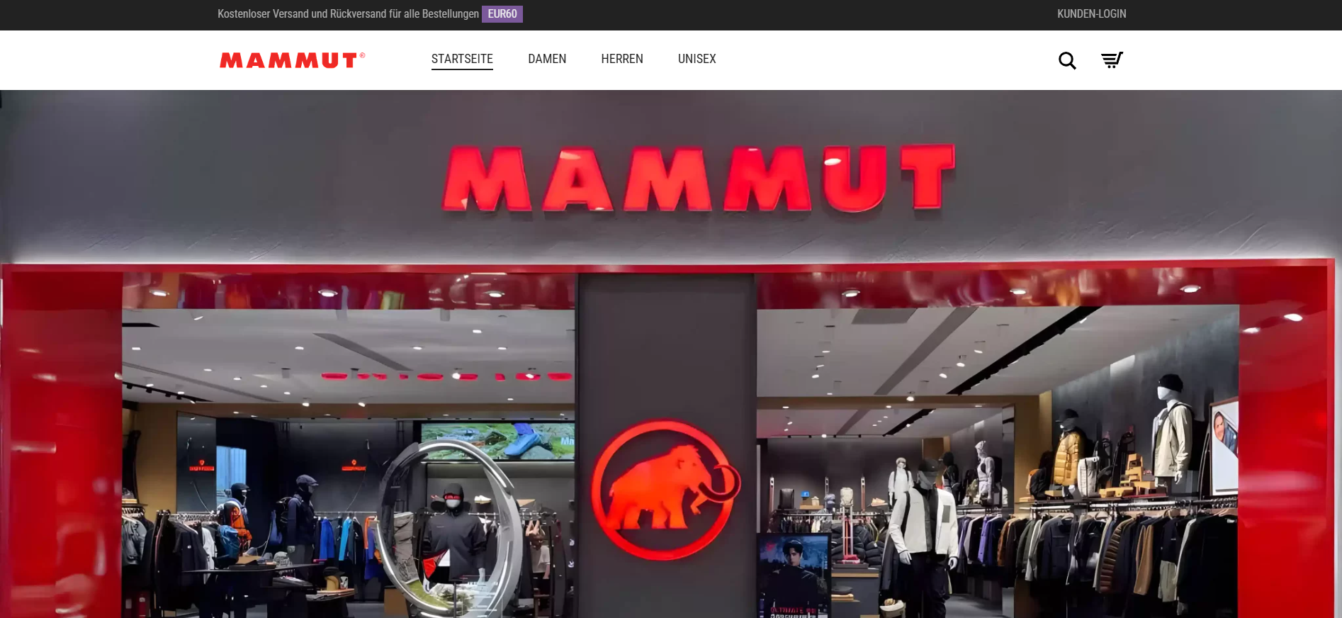 Screenshot mammutsale.at