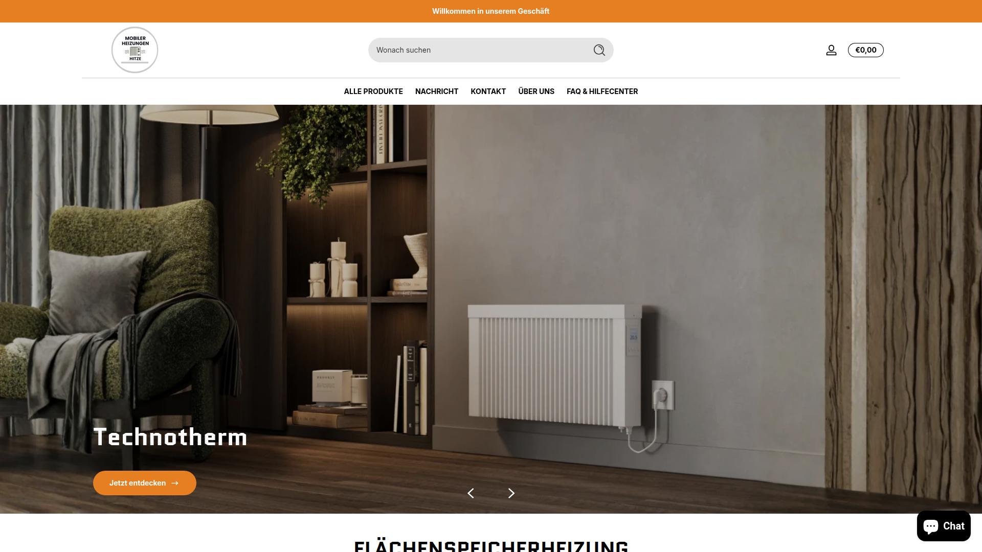 Screenshot mobilerheizungen.de