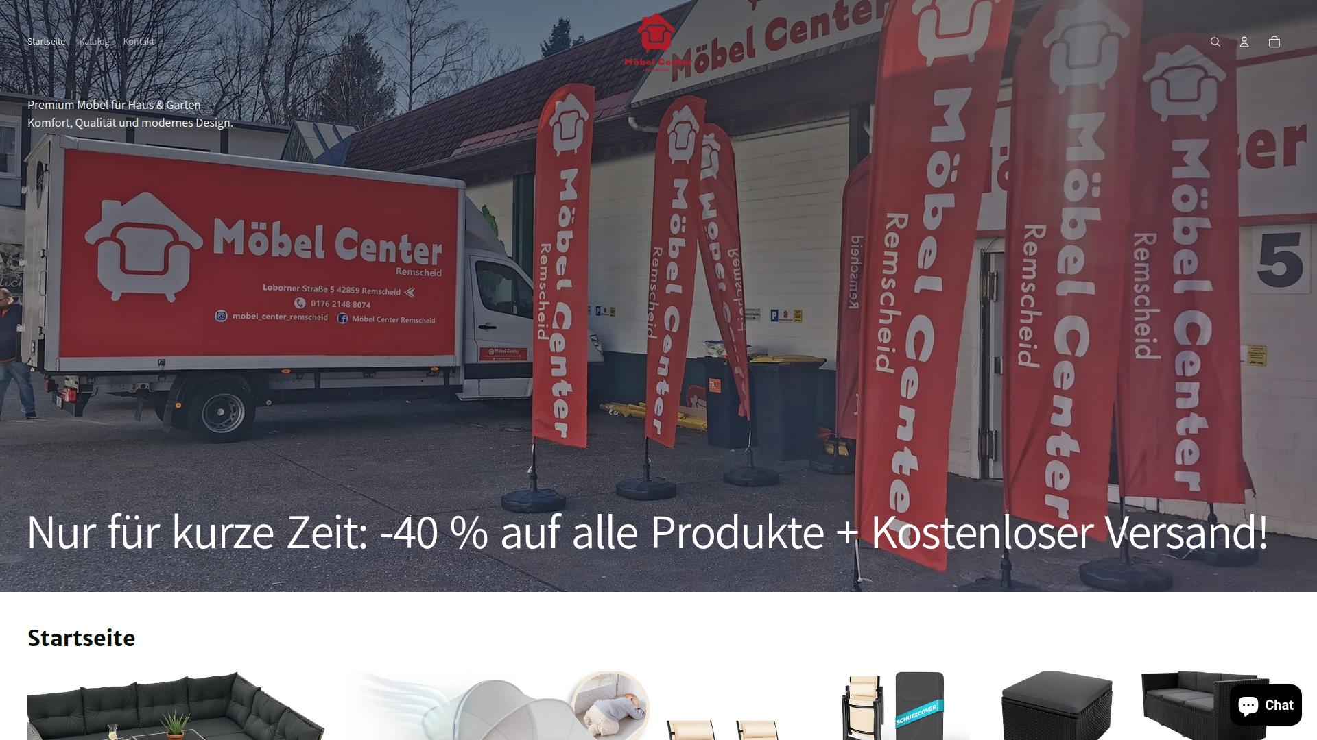 Screenshot moebelcenterremscheid.de