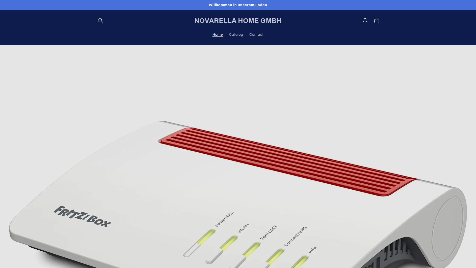 Screenshot novarellahomegmbh.myshopify.com