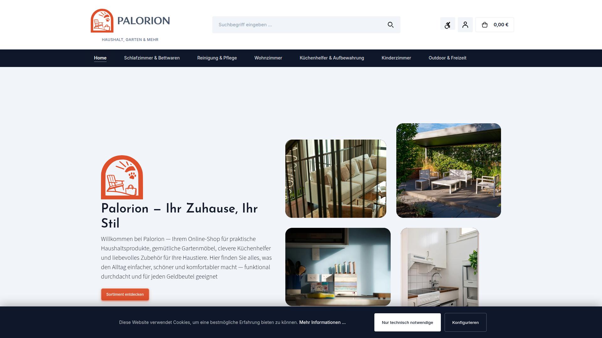 Screenshot palorion.com