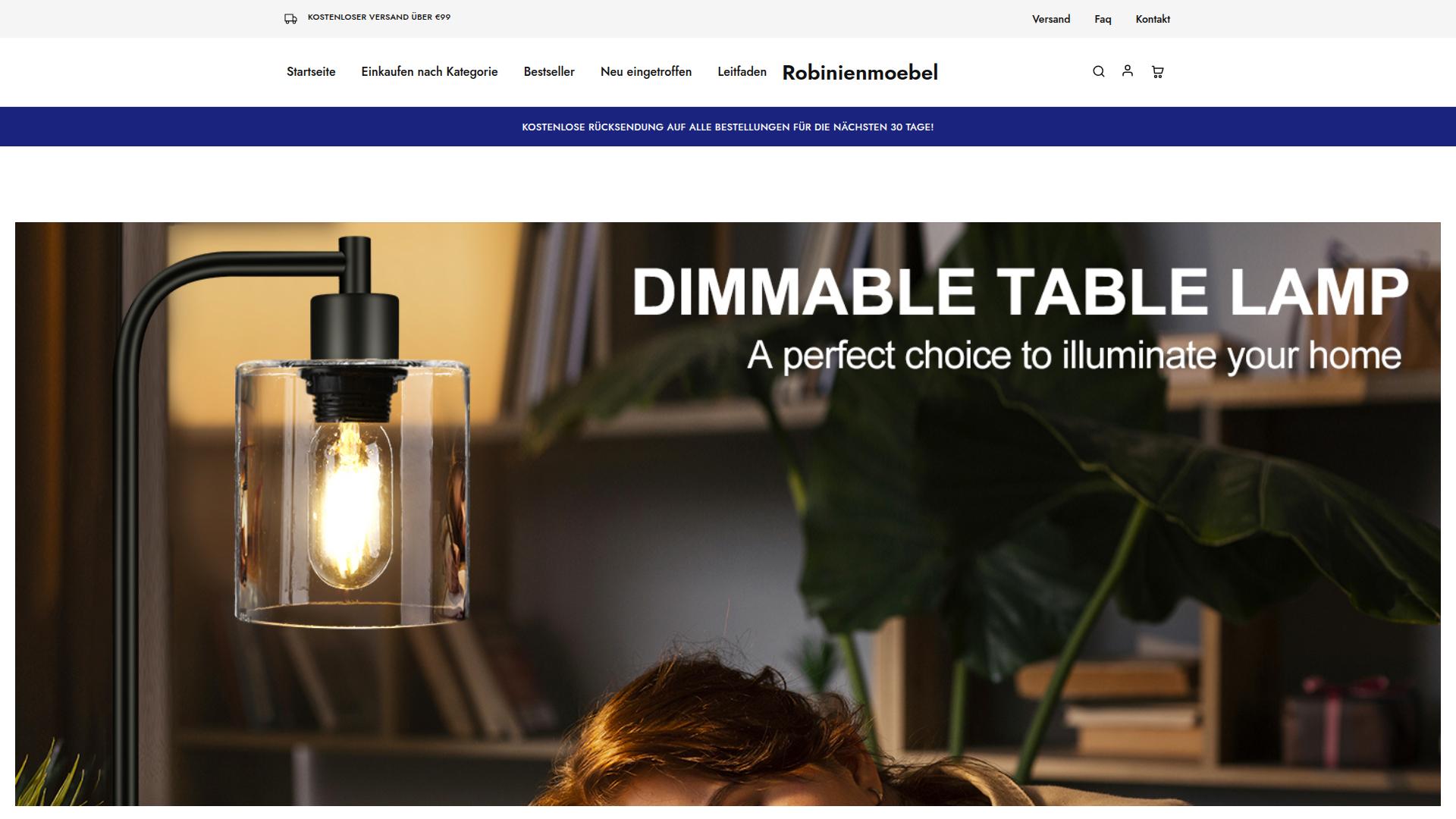 Screenshot robinienmoebel.de