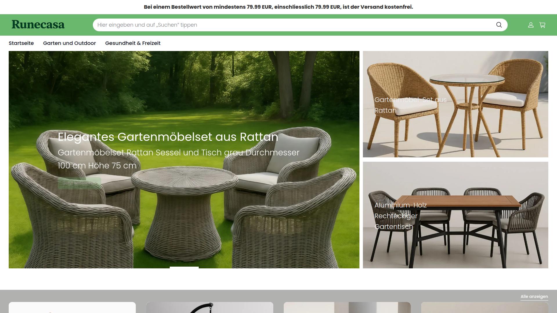 Screenshot runecasa.com