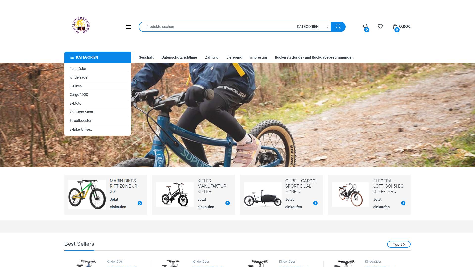 Screenshot schaltwerkfahrrad.de