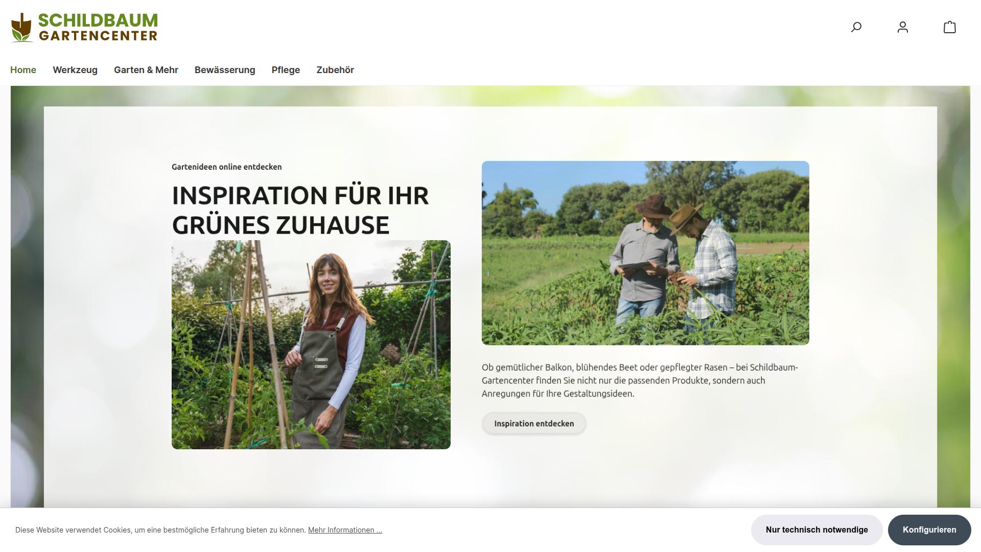 Screenshot schildbaum-gartencenter.de