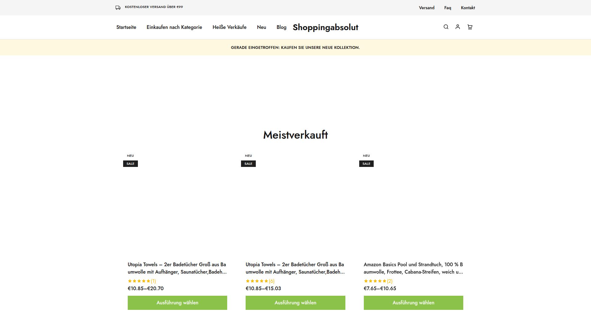 Screenshot shoppingabsolut.de