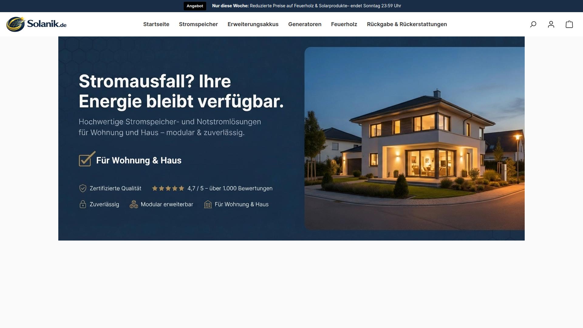 Screenshot solanik.de