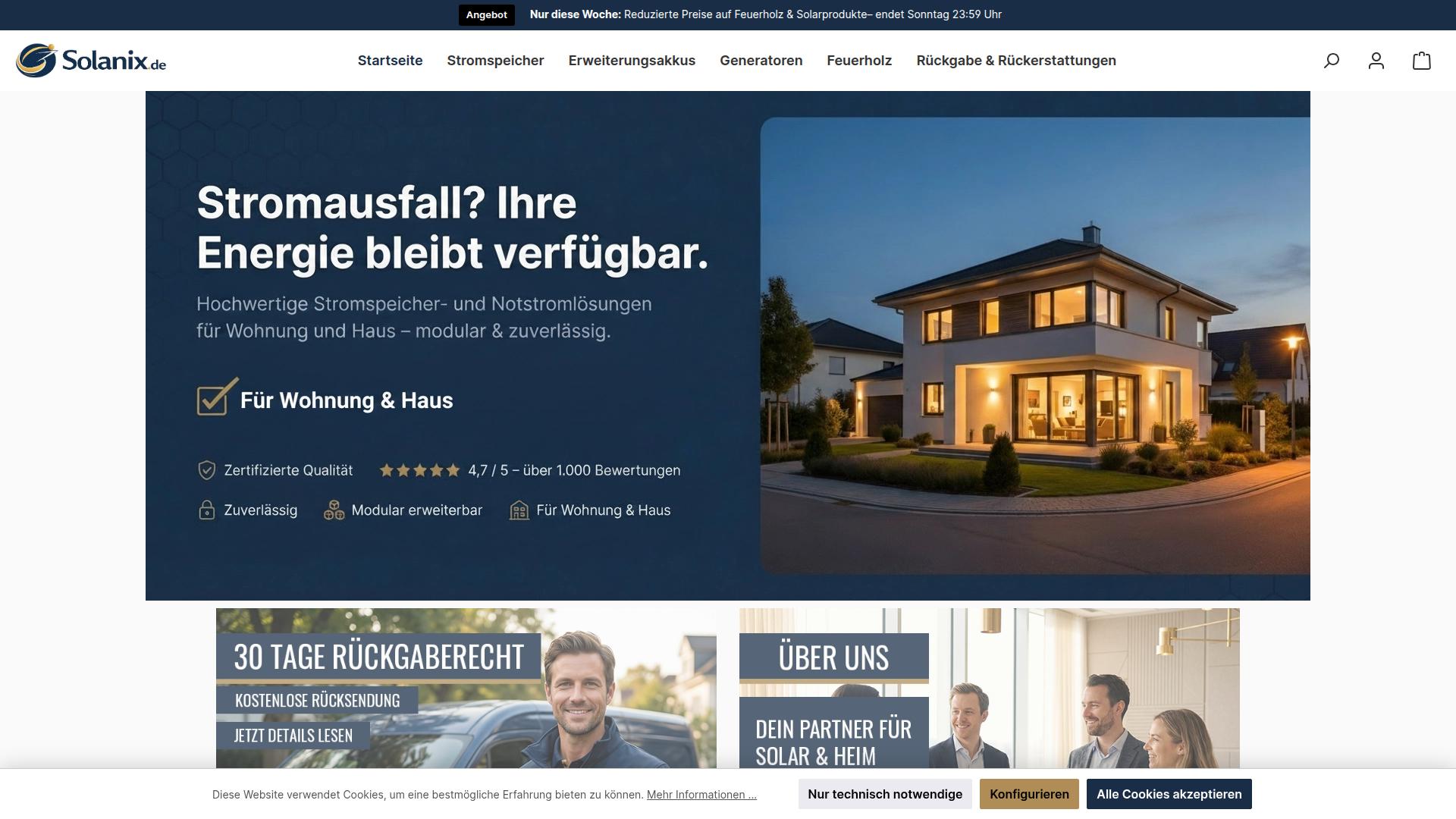 Screenshot solanix.de