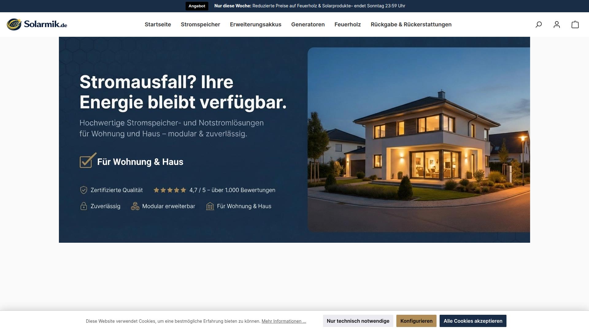 Screenshot solarmik.de