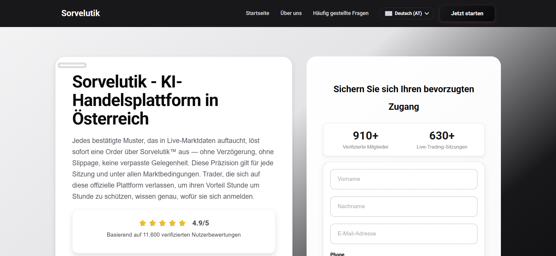 Screenshot sorvelutik-at.com