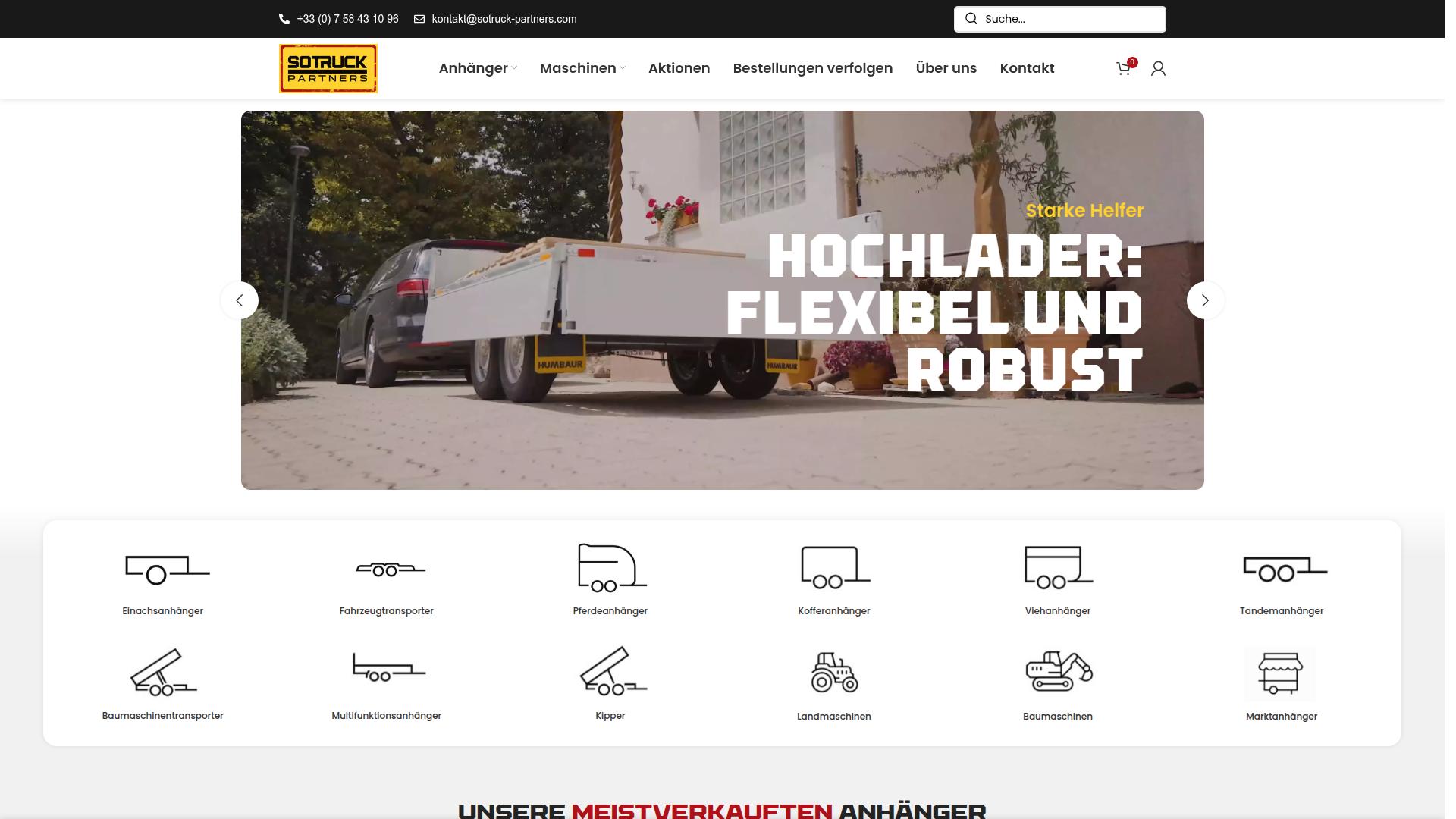 Screenshot sotruck-partners.com