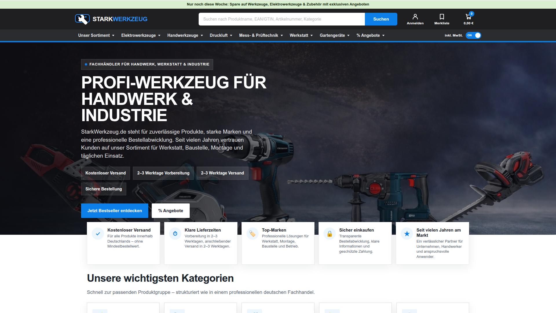 Screenshot starkwerkzeug.de