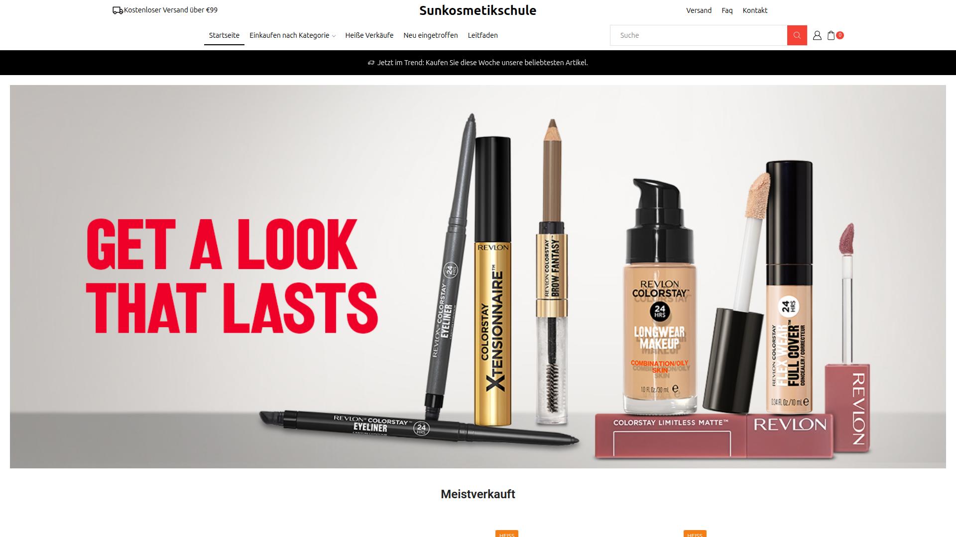 Screenshot sunkosmetikschule.de