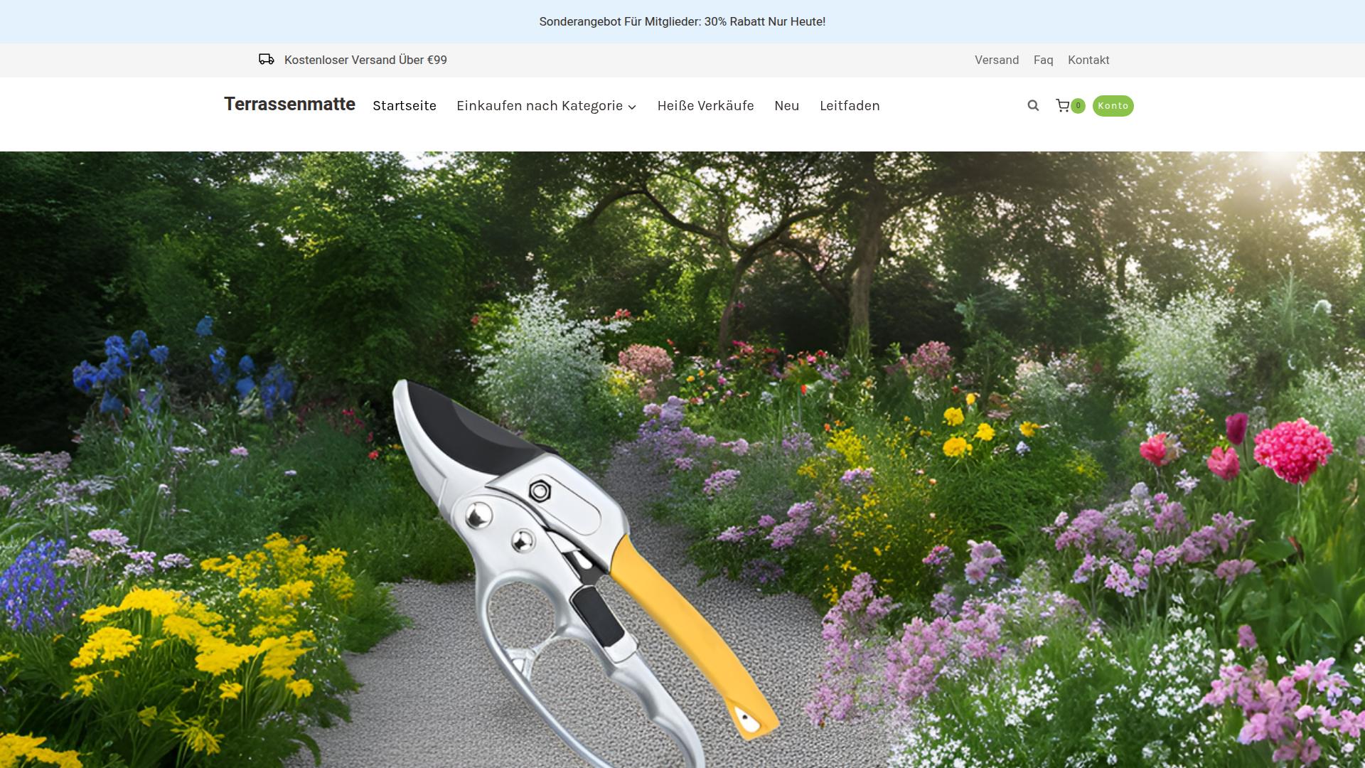 Screenshot terrassenmatte.de