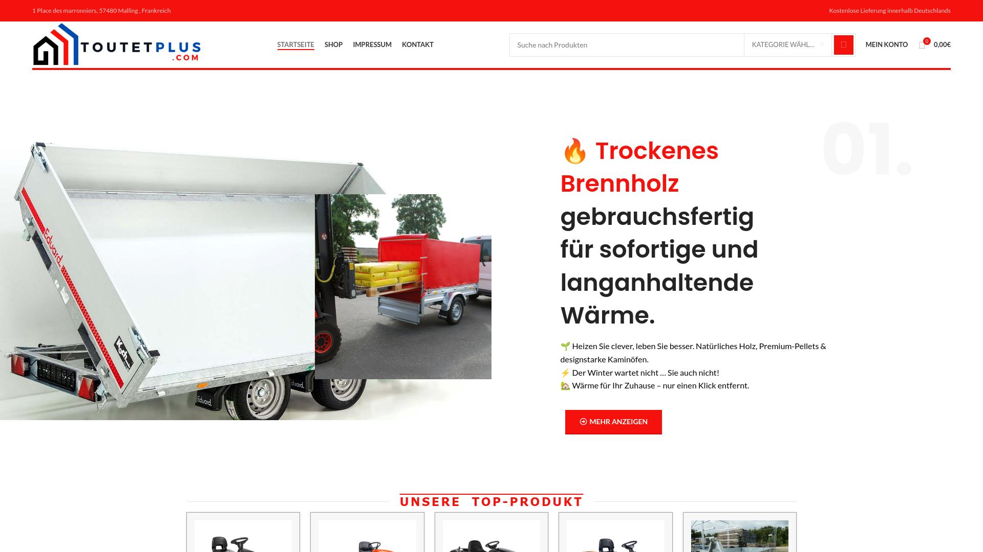 Screenshot toutetplus.com