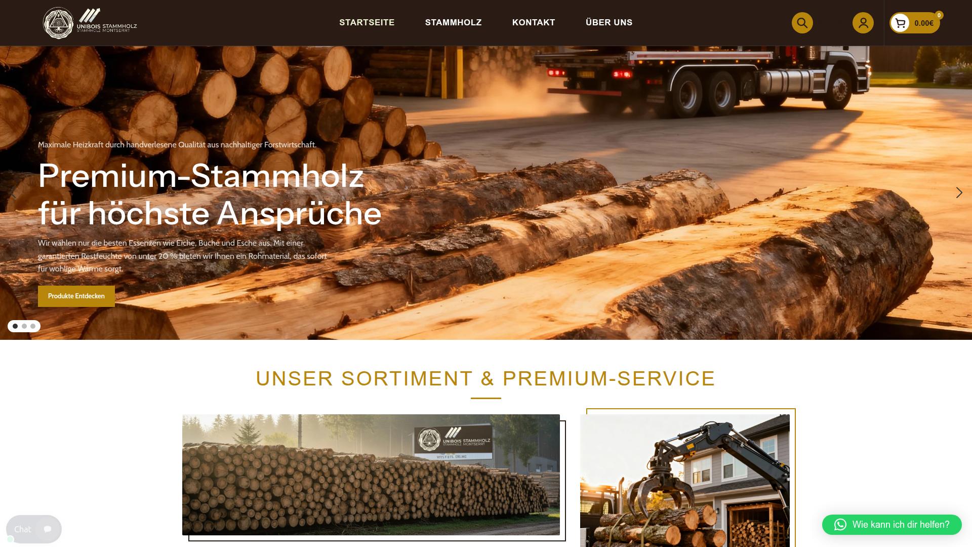 Screenshot unibois-stammholz.com