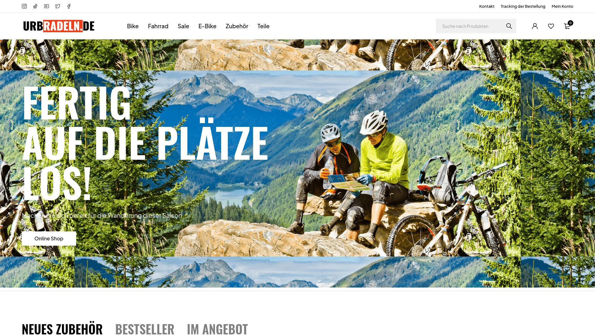 Screenshot urbradeln.de