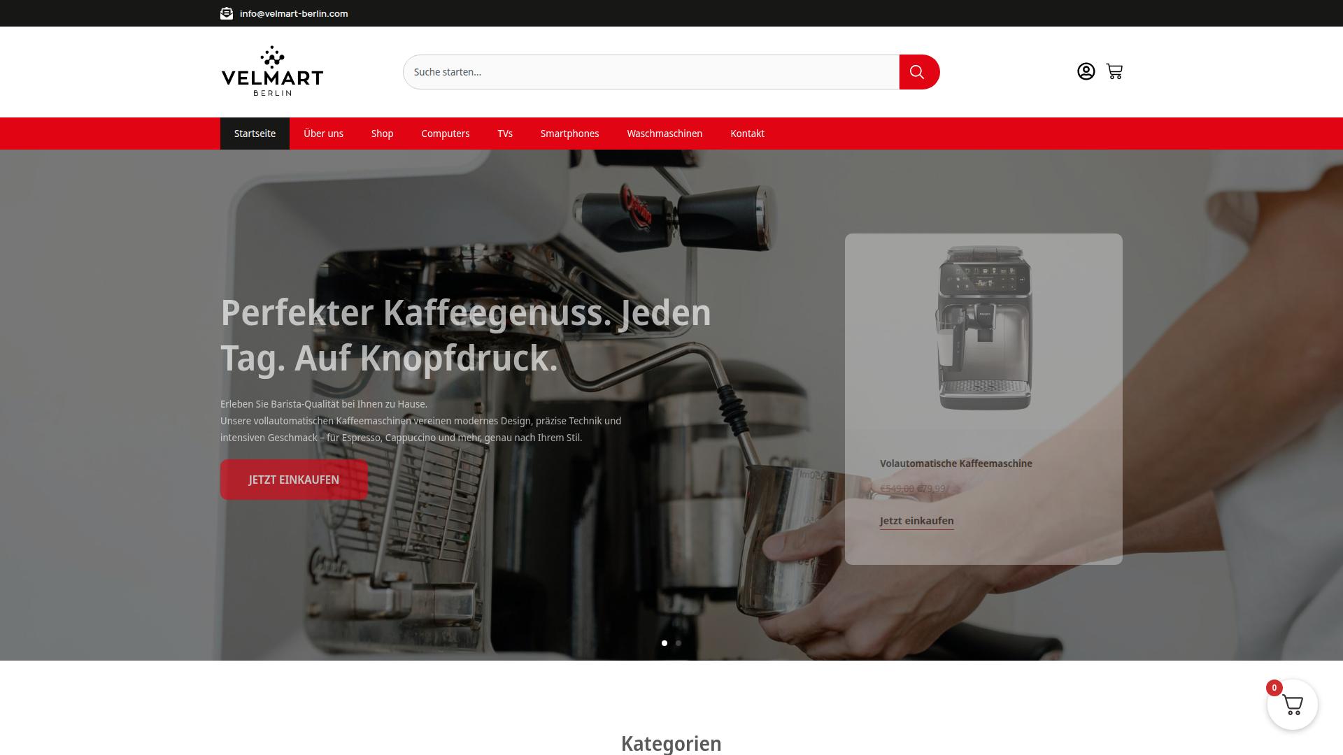 Screenshot velmart-berlin.com