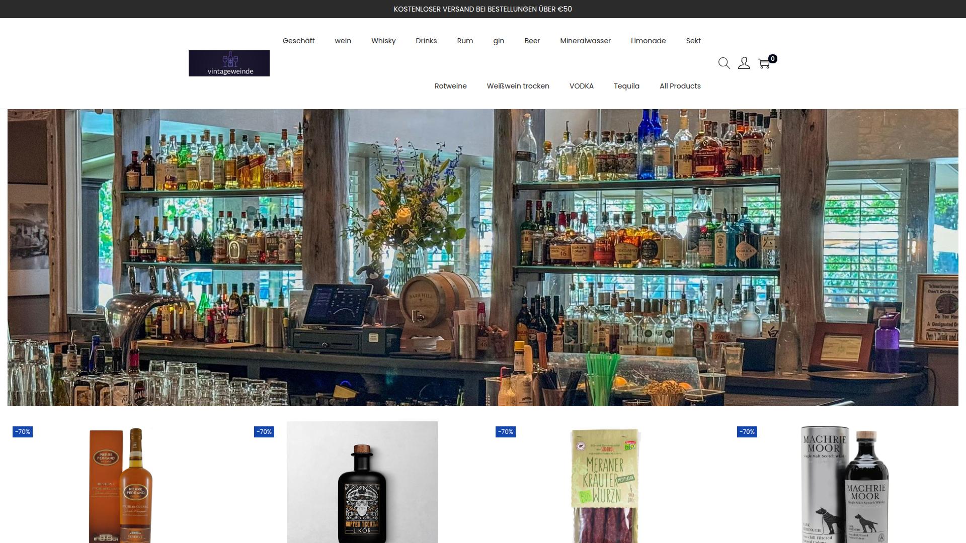 Screenshot vintageweinde.com