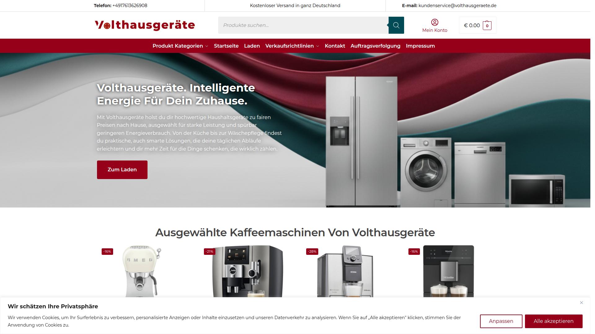 Screenshot volthausgeraete.de