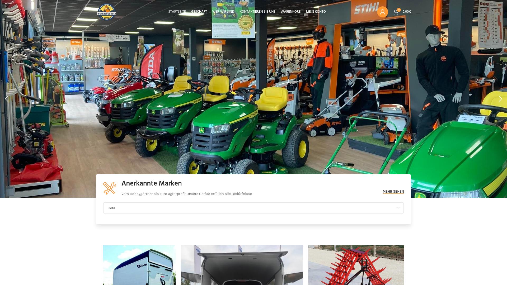 Screenshot werkzeugeholz.de