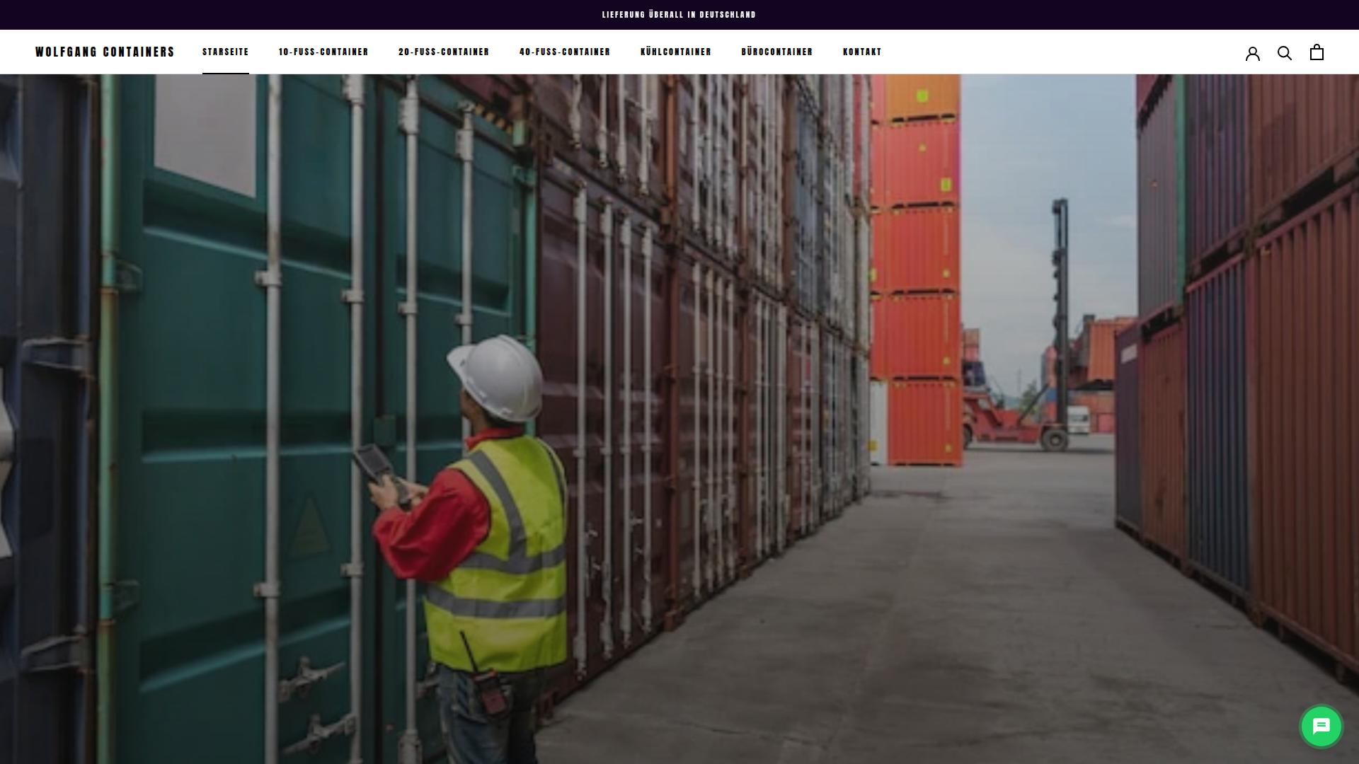 Screenshot wolfgangcontainers.de