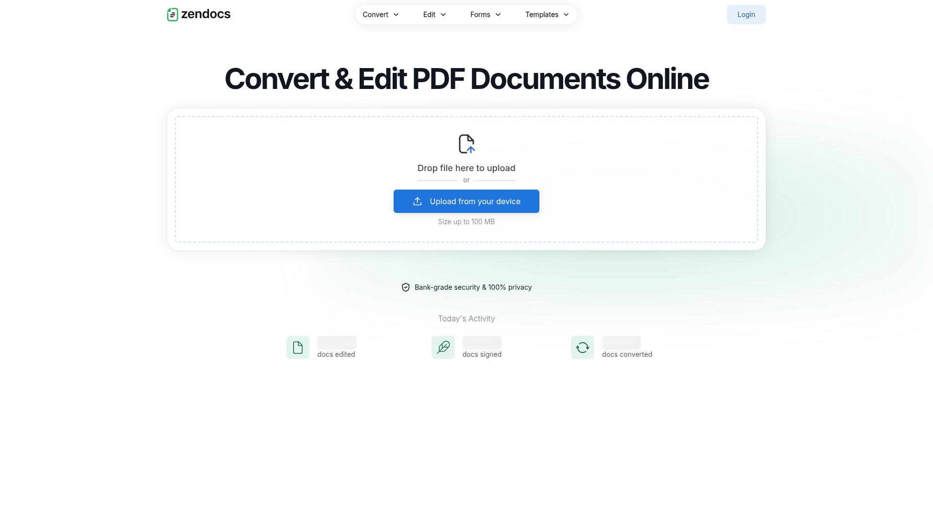 Screenshot zendocs.com
